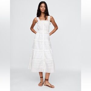 Gap x DÔEN Eyelet Midi Dress NWT size Medium